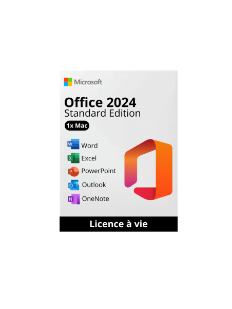 Pack Office 2024 pour Mac - Licence perpétuelle - NEUF